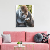 NIEDLICH GORILLA LEINWANDDRUCK (Insitu (Wohnzimmer))