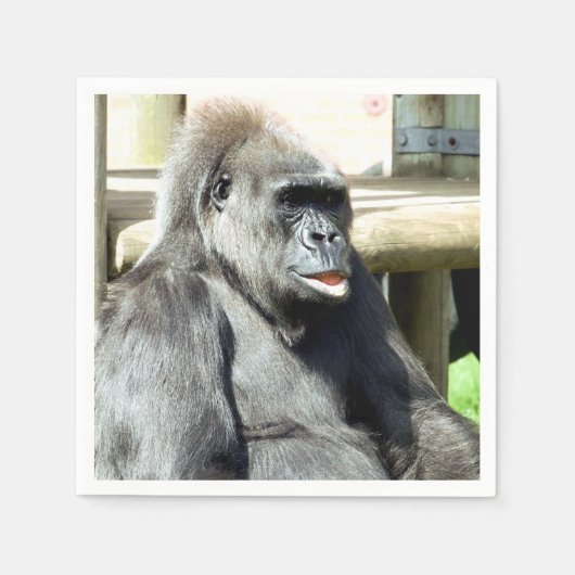 NIEDLICH GORILLA SERVIETTE (Vorderseite)