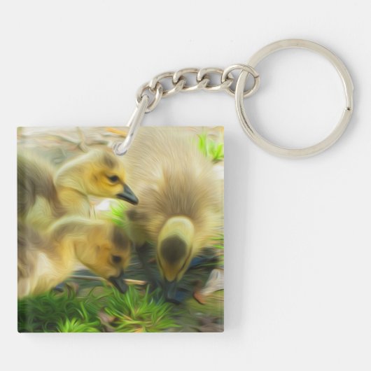 Niedlich Gosling Schlüsselanhänger (Rückseite)