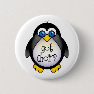 Niedlich got Chorpenguin-Geschenk Button