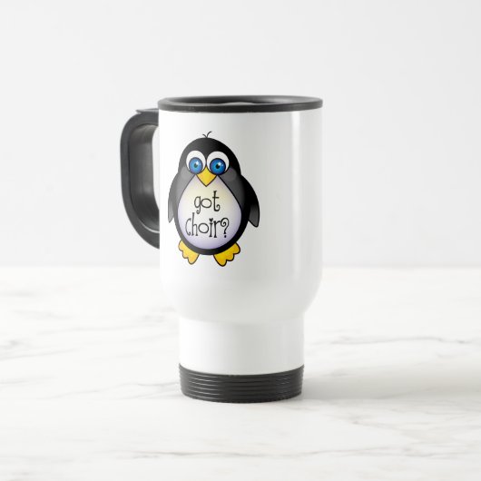 Niedlich got Chorpenguin-Geschenk Reisebecher (Vorderseite Links)