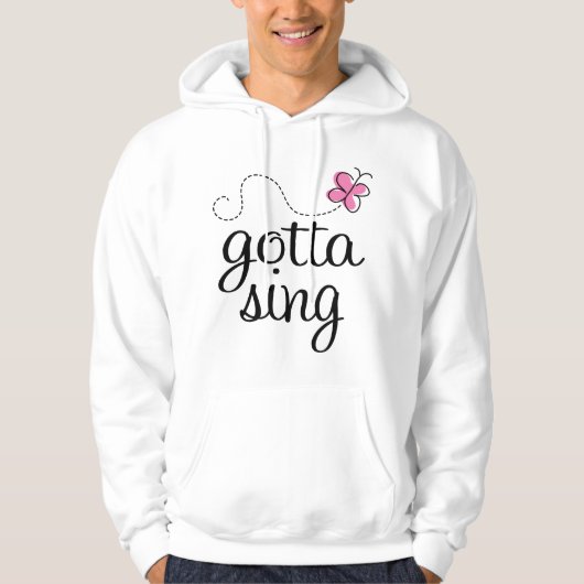 NIEDLICH GOT, UM ROSA ZU SINGEN HOODIE (Vorderseite)