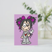 Niedlich Goth Baby Postkarte (Stehend Vorderseite)