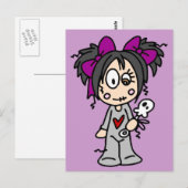 Niedlich Goth Baby Postkarte (Vorne/Hinten)