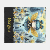 Niedlich Goth Girl Custom Deco Gothic Girls Fleecedecke (Vorderseite (Horizontal))