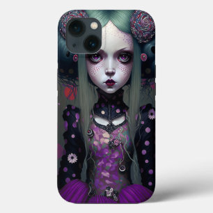Niedlich Goth Girl Lila Black Fantasy Art Case-Mate iPhone Hülle