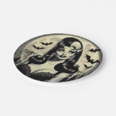 Niedlich Goth Girl Pappteller (Schrägansicht)