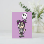 Niedlich Goth Girl Postkarte (Stehend Vorderseite)