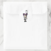 Niedlich Goth Girl Runder Aufkleber (Tasche)