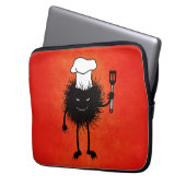 Niedlich Goth Koch Funny Cooking Character Laptopschutzhülle (Vorderseite Links)
