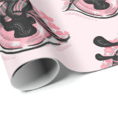 Niedlich Goth Pink Eye Creepy Horror Wicca Geschenkpapier (Rolleneckpunkt)