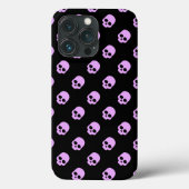 Niedlich Goth Pink Skulls Case-Mate iPhone Hülle (Rückseite)