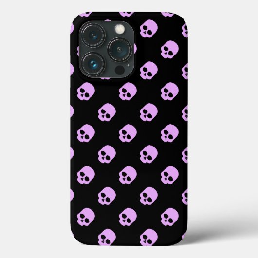 Niedlich Goth Pink Skulls Case-Mate iPhone Hülle (Rückseite)