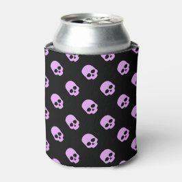 Niedlich Goth Pink Skulls Dosenkühler