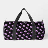 Niedlich Goth Pink Skulls Duffle Bag (Rückseite)