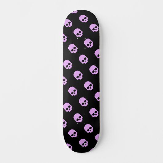 Niedlich Goth Pink Skulls Girls Skateboard (Vorderseite)