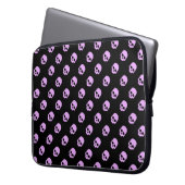 Niedlich Goth Pink Skulls Laptopschutzhülle (Vorderseite Links)