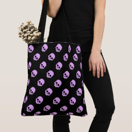 Niedlich Goth Pink Skulls Tasche