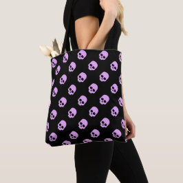 Niedlich Goth Pink Skulls Tasche