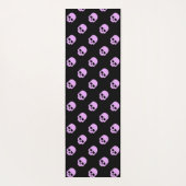Niedlich Goth Pink Skulls Yogamatte (Rückseite)