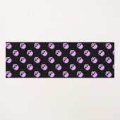 Niedlich Goth Pink Skulls Yogamatte (Vorderseite (Horizontal))