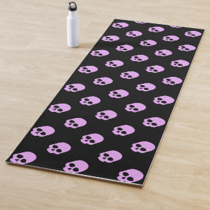 Niedlich Goth Pink Skulls Yogamatte
