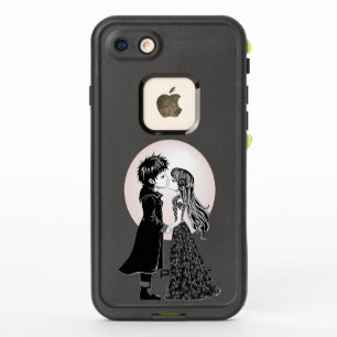 Niedlich gotische Emo Kids Kiss Valentinstag