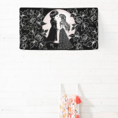 Niedlich gotische Emo Kids Kiss Valentinstag Banner (InSitu)