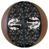 Niedlich gotische Emo Kids Kiss Valentinstag Basketball (Vertikal)