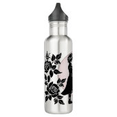 Niedlich gotische Emo Kids Kiss Valentinstag Edelstahlflasche (Links)