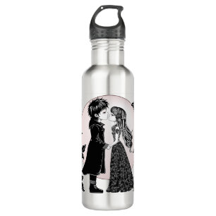 Niedlich gotische Emo Kids Kiss Valentinstag Edelstahlflasche