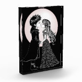 Niedlich gotische Emo Kids Kiss Valentinstag Fotoblock (Links)