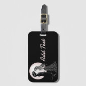 Niedlich gotische Emo Kids Kiss Valentinstag Gepäckanhänger (Vorderseite Vertikal)