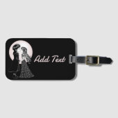 Niedlich gotische Emo Kids Kiss Valentinstag Gepäckanhänger (Vorderseite (Horizontal))