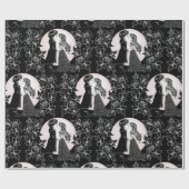 Niedlich gotische Emo Kids Kiss Valentinstag Geschenkpapier (Flach)