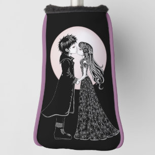 Niedlich gotische Emo Kids Kiss Valentinstag Golf Headcover
