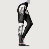 Niedlich gotische Emo Kids Kiss Valentinstag Leggings (Rechts)