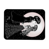 Niedlich gotische Emo Kids Kiss Valentinstag Magnet (Horizontal)