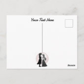 Niedlich gotische Emo Kids Kiss Valentinstag Postkarte (Rückseite)