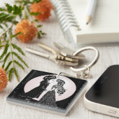 Niedlich gotische Emo Kids Kiss Valentinstag Schlüsselanhänger (Vorderseite rechts)