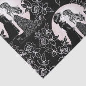 Niedlich gotische Emo Kids Kiss Valentinstag Seidenpapier (Detail)