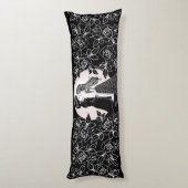 Niedlich gotische Emo Kids Kiss Valentinstag Seitenschläferkissen (Rückseite (Vertikal))