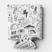 Niedlich Graffiti: Doodle Art Set. Dosenkühler (Rückseite)