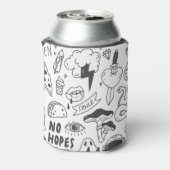 Niedlich Graffiti: Doodle Art Set. Dosenkühler (Kanne Rückseite)