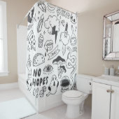 Niedlich Graffiti: Doodle Art Set. Duschvorhang (Beispiel)