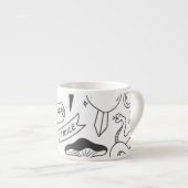 Niedlich Graffiti: Doodle Art Set. Espressotasse (Vorderseite Rechts)