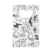 Niedlich Graffiti: Doodle Art Set. Geldbeutel Flaschenöffner (Rückseite)