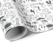 Niedlich Graffiti: Doodle Art Set. Geschenkpapier (Rolleneckpunkt)