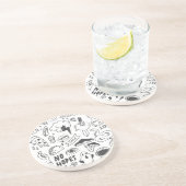 Niedlich Graffiti: Doodle Art Set. Getränkeuntersetzer (Seite)