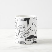 Niedlich Graffiti: Doodle Art Set. Kaffeetasse (Mittel)